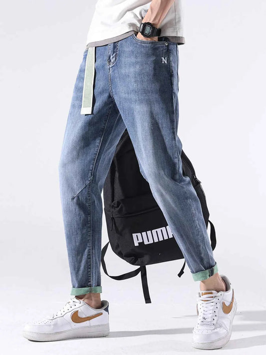 Men's Casual Straight-Leg Jeans