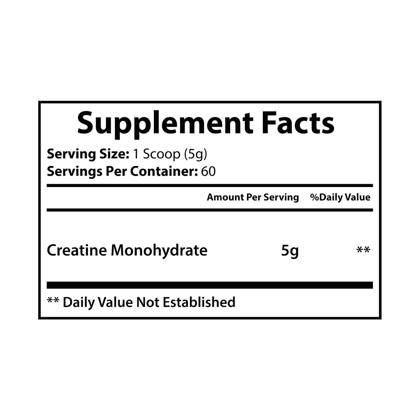 Creatine Monohydrate Supplement 300g for Optimal Athletic Performance