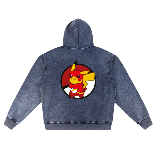 Men's Snow Wash Oversized Hoodie