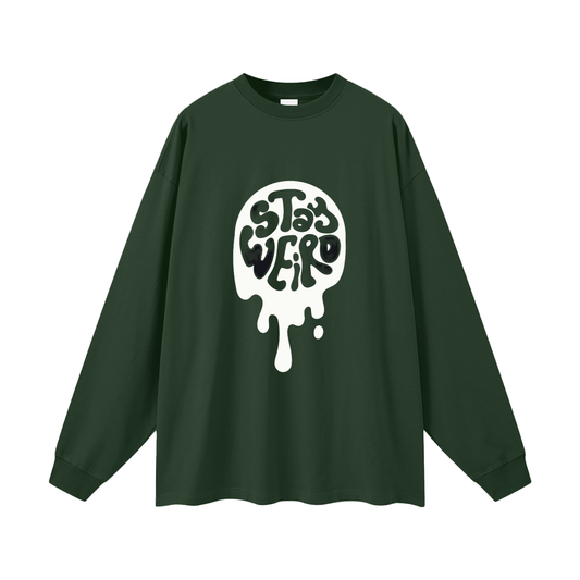 Women's Oversized Cotton T-Shirt - Stylish Long Sleeve Comfort