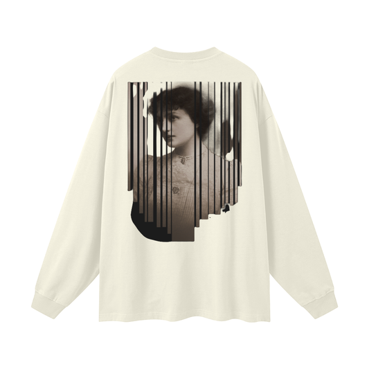 Men's Oversized Long Sleeve T-Shirt 100% Cotton