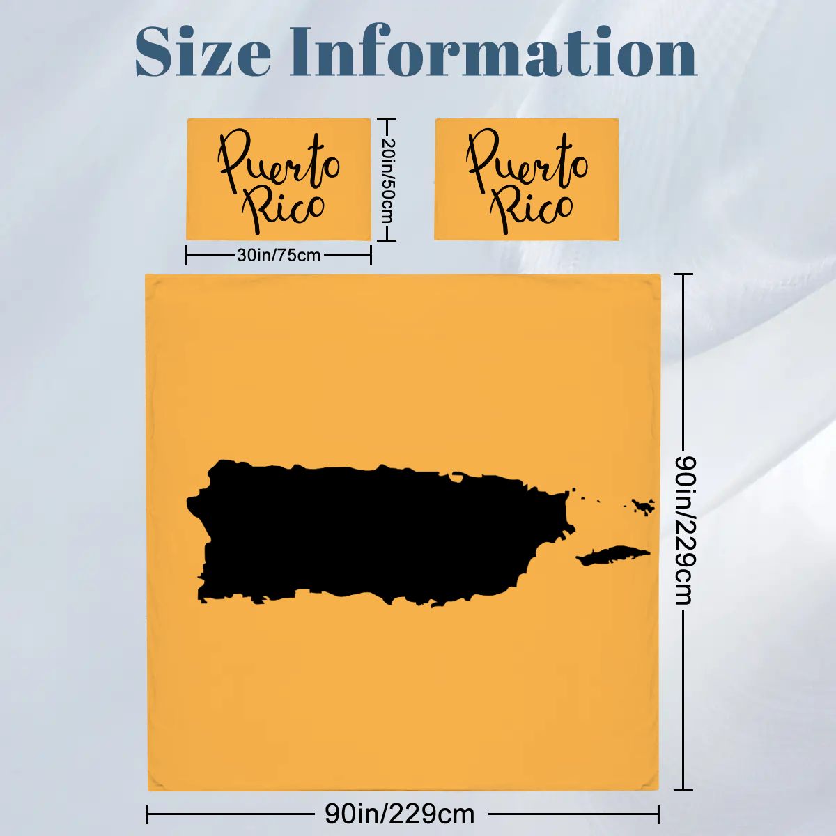 Queen Duvet Cover Set - Puerto Rico Design