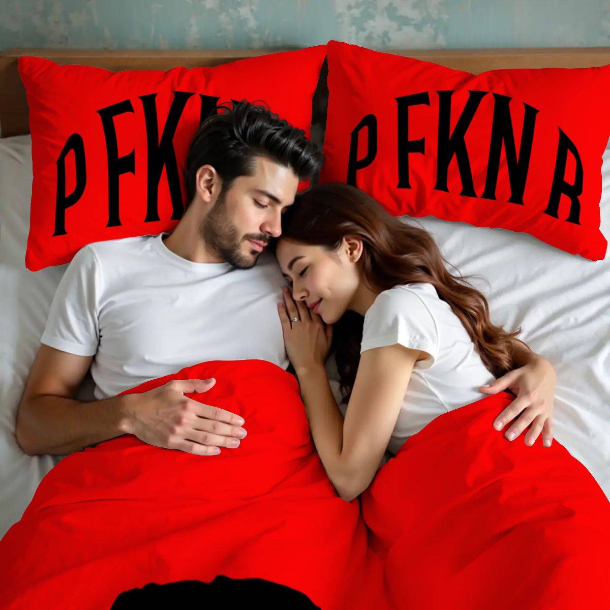 Queen Duvet Cover Set Puerto Rico Bedding Set Trendy Holiday Gift Red and Black