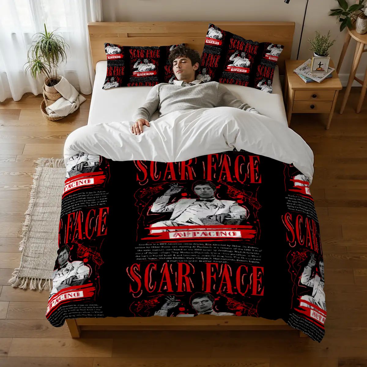 Teen Room Duvet Set – Scarface Design, Perfect Holiday Gift