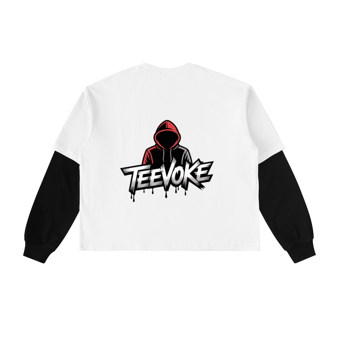 Women's Contrast Sleeve Cotton T-Shirt for Stylish Comfort