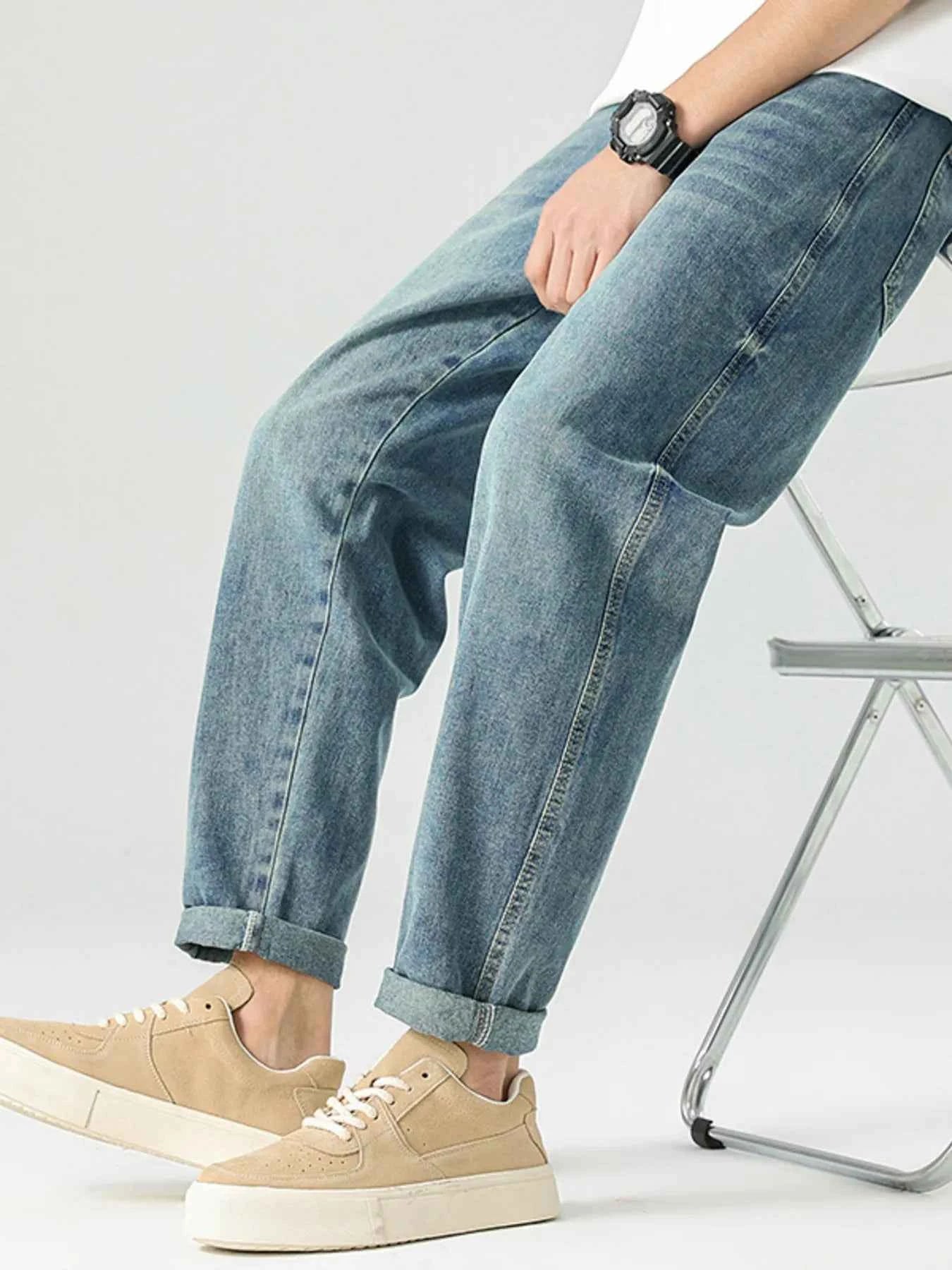 Men's Vintage Wash Relaxed Fit Jeans