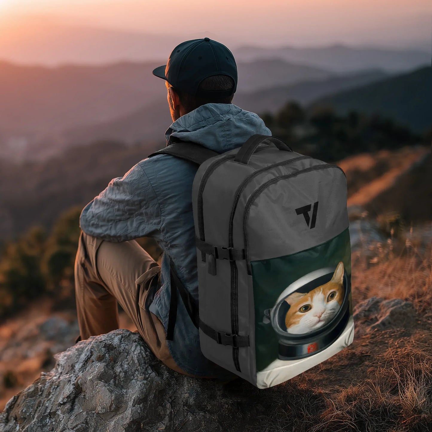 Durable Hiking Backpack - Multi-Pocket Canvas Pack - TeeVoke