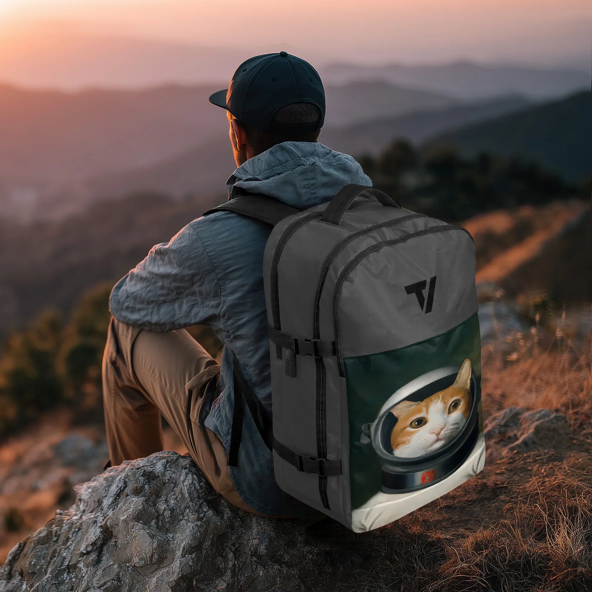 Durable Hiking Backpack - Multi-Pocket Canvas Pack - TeeVoke