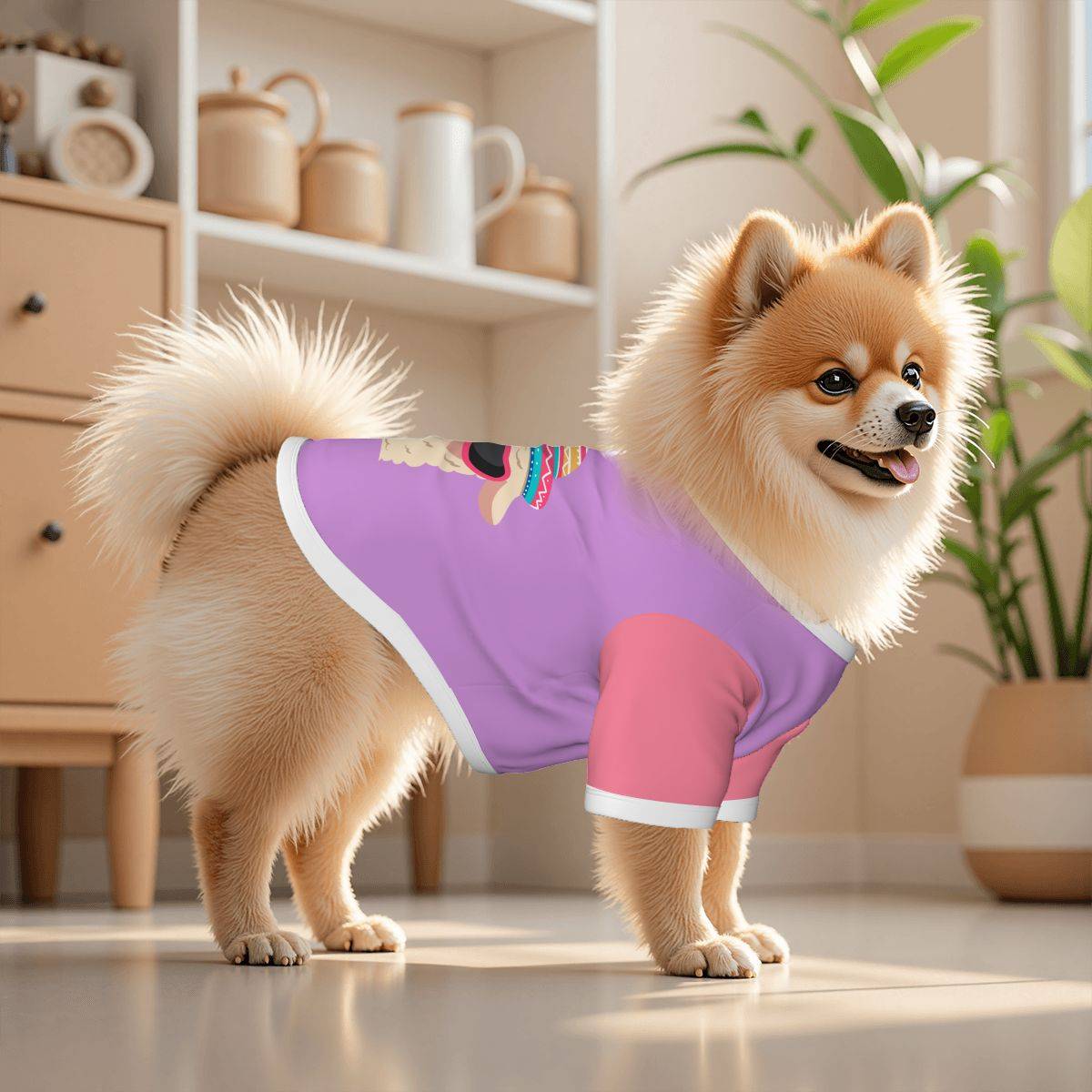 Pet Cotton T-shirt Lama