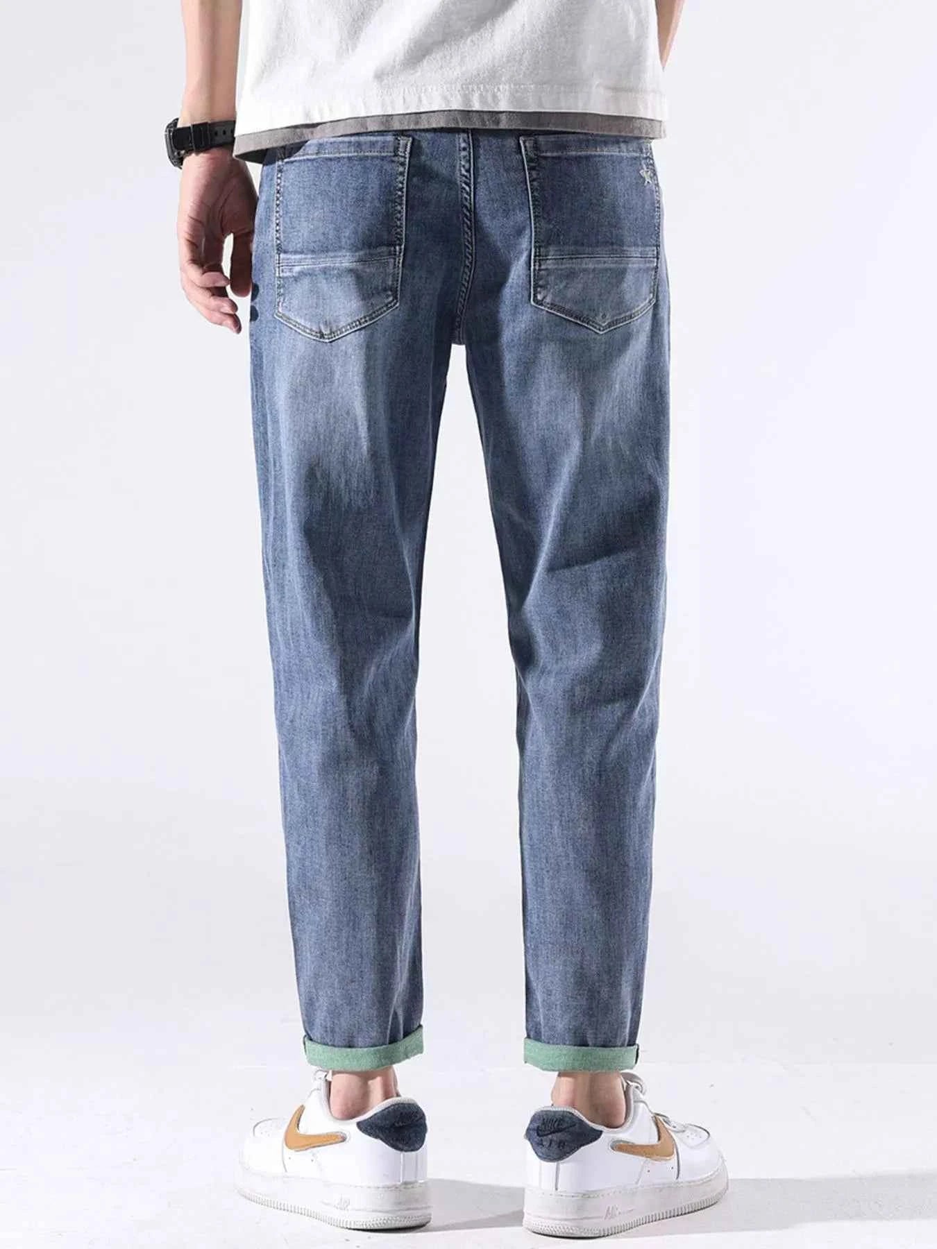 Men's Casual Straight-Leg Jeans
