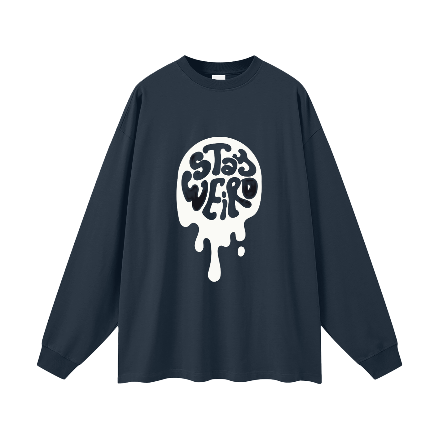 Women's Oversized Cotton T-Shirt - Stylish Long Sleeve Comfort