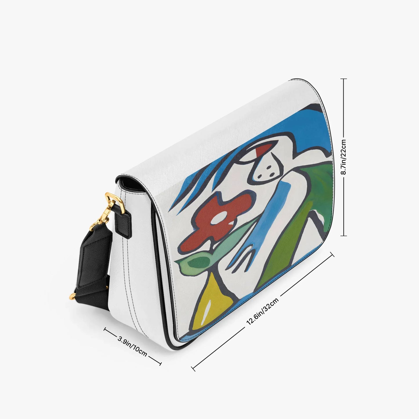 Women's Crossbody Bag - PU Leather Signature Handbag - TeeVoke