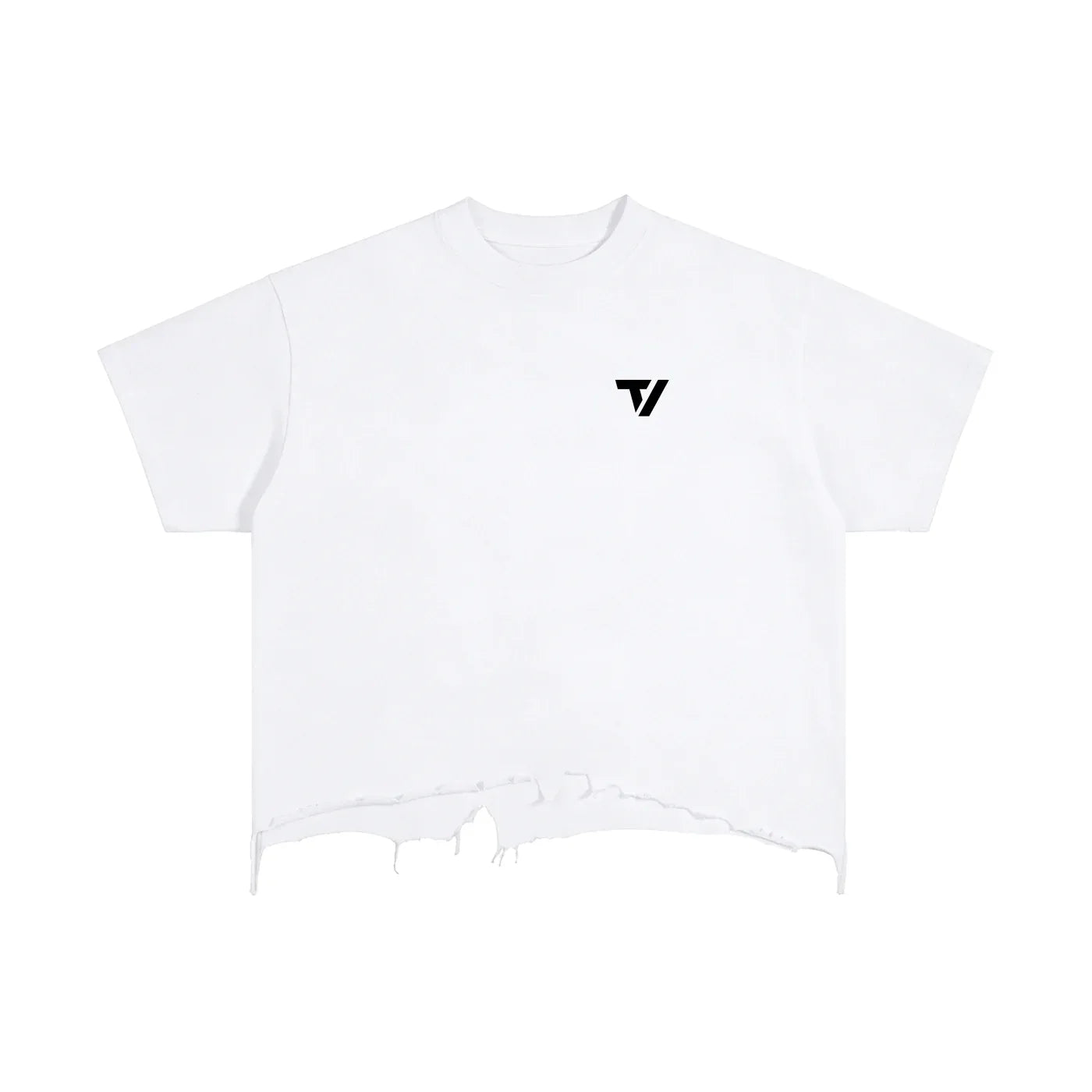 Women's Vintage Wash Boxy T-Shirt - Distressed Hem Casual Tee - TeeVoke