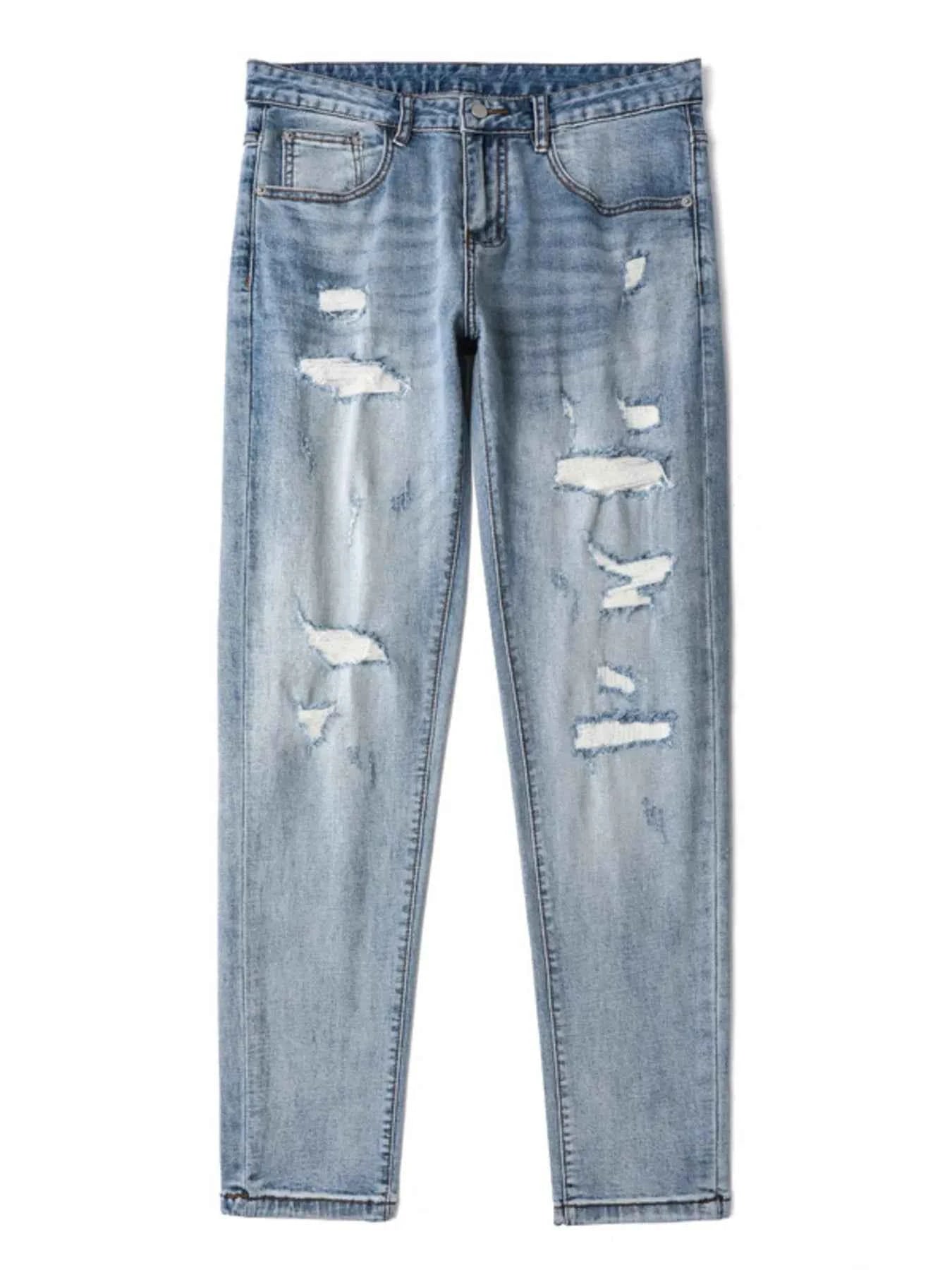 Men's Ripped Slim Fit Jeans