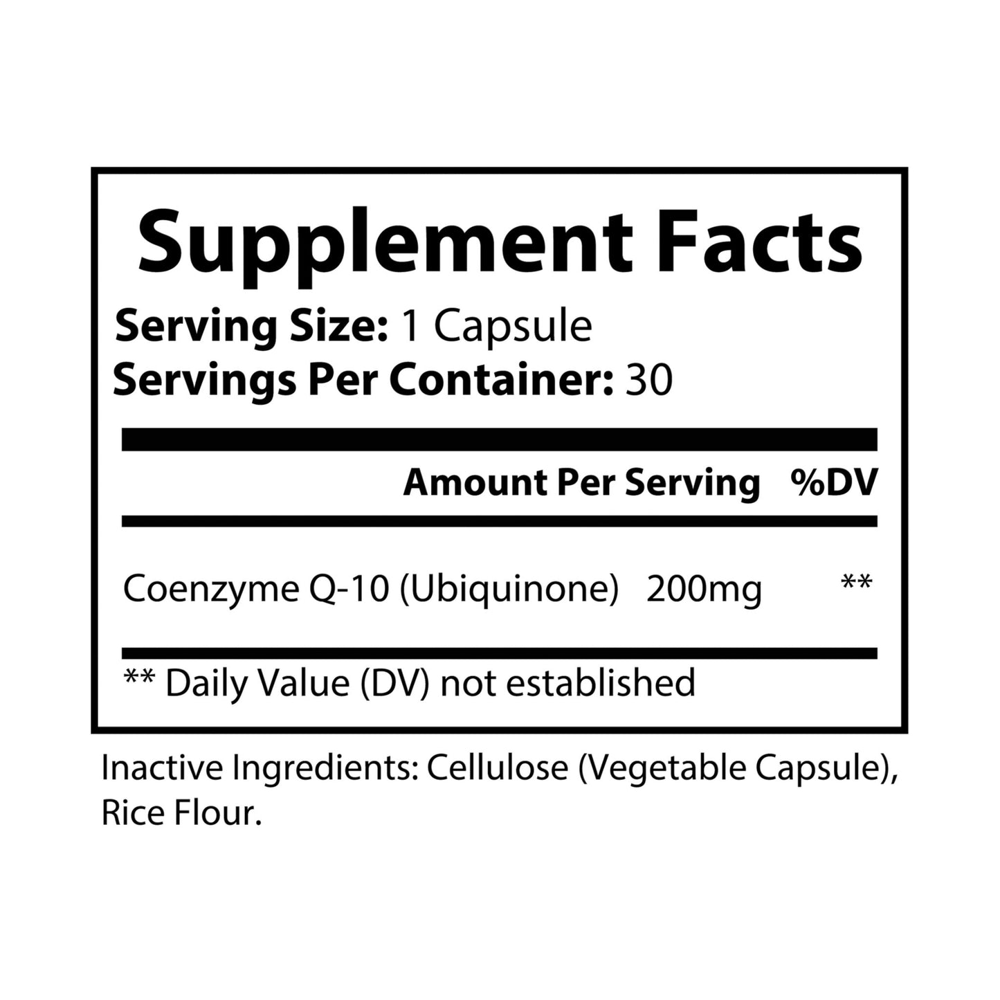 CoQ10 Antioxidant Capsules - 30 Ct for Enhanced Energy and Heart Health