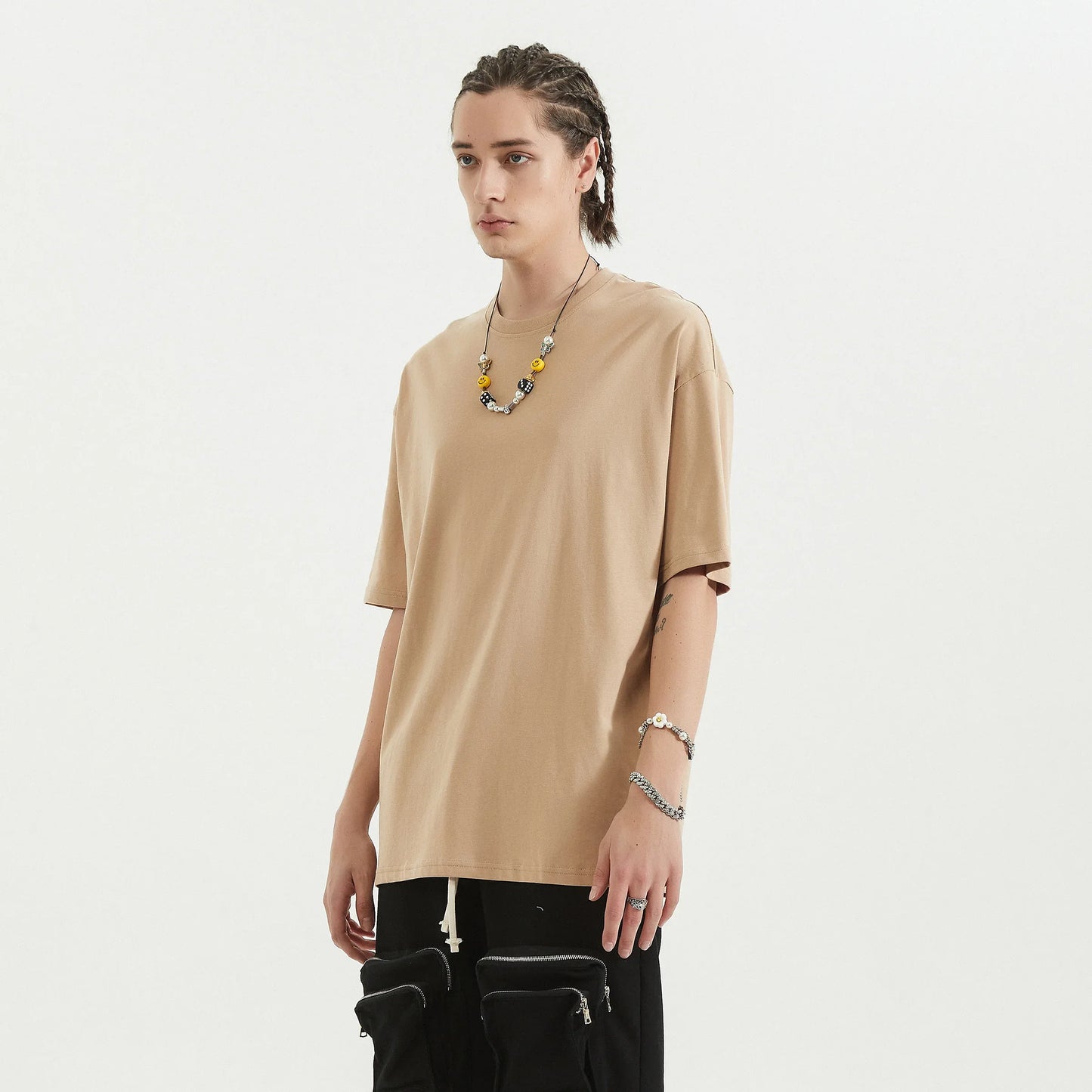 Women's Drop Shoulder T-Shirt - Oversized Loose Fit Cotton Tee - TeeVoke