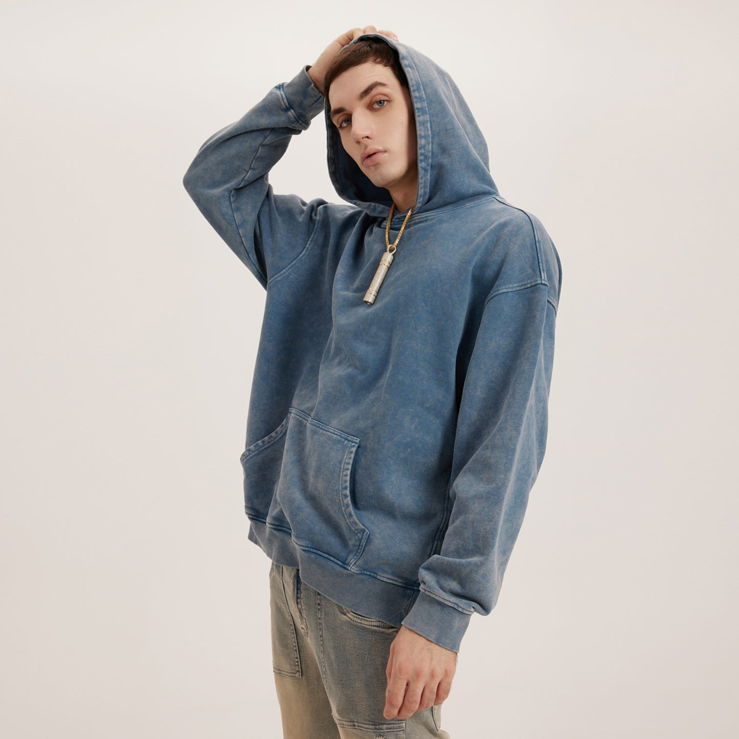 Men's Heavyweight Oversized Faded Hoodie
