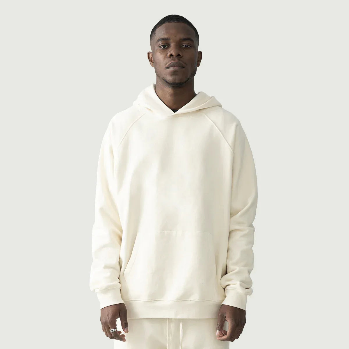 Men's Casual Hoodie - Oversized Brushed Fleece Cotton - TeeVoke