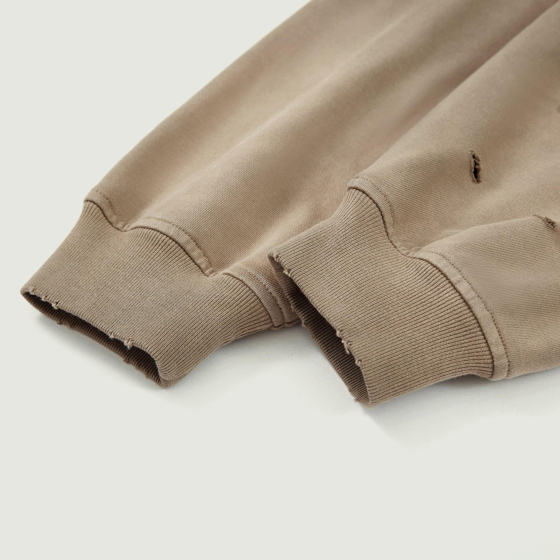 Men's Oversized Sun Faded Hoodie - Distressed Vintage Zip-Up - TeeVoke