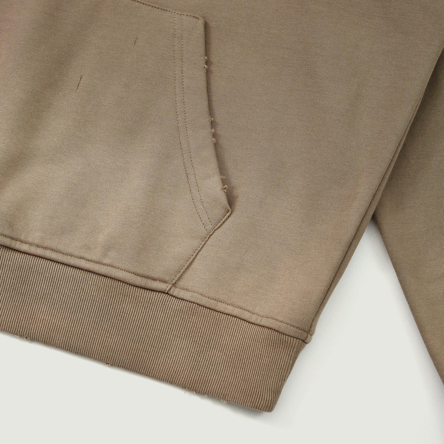 Men's Oversized Sun Faded Hoodie - Distressed Vintage Zip-Up - TeeVoke