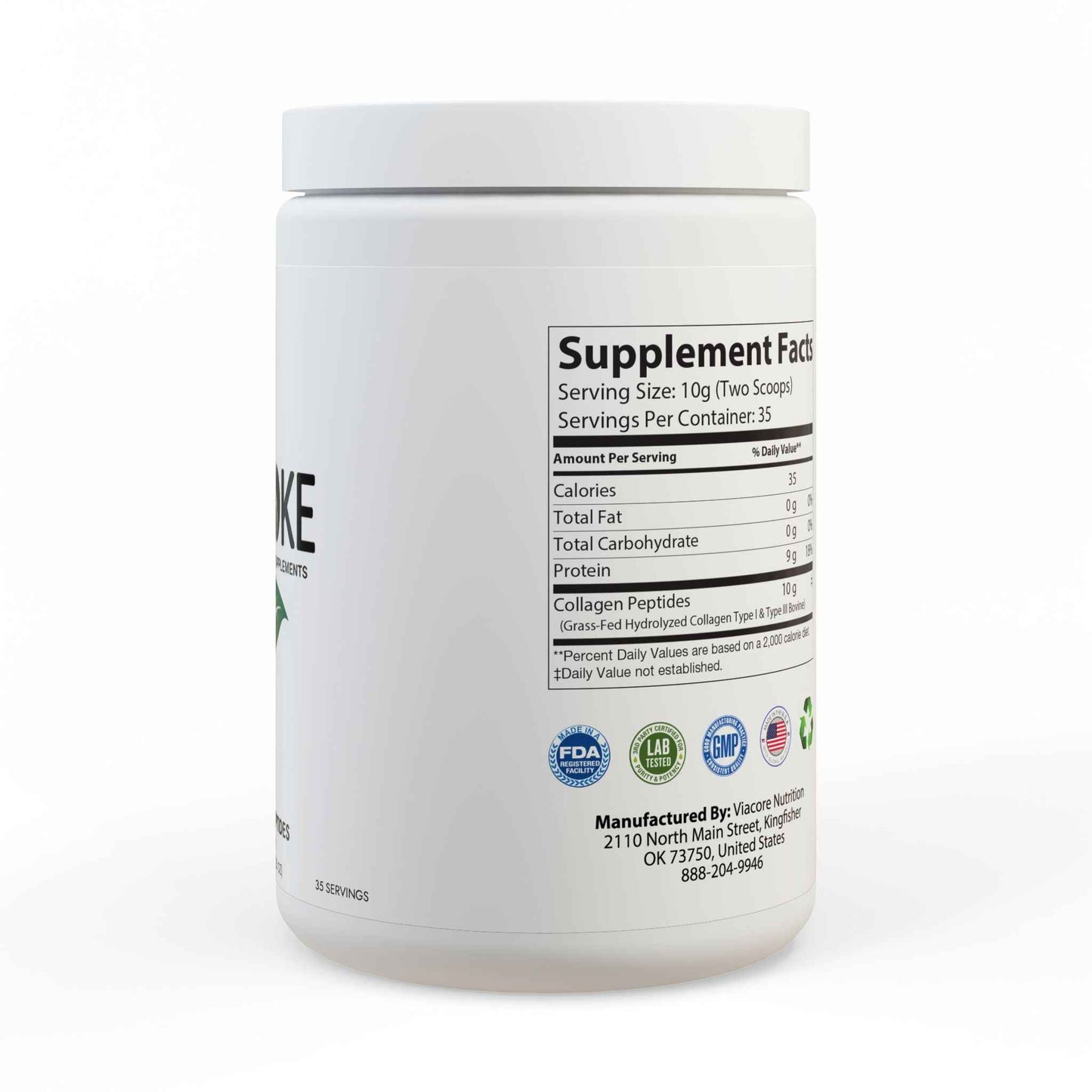 Collagen Peptides Type I & III Supplement (350g, 12.3oz)