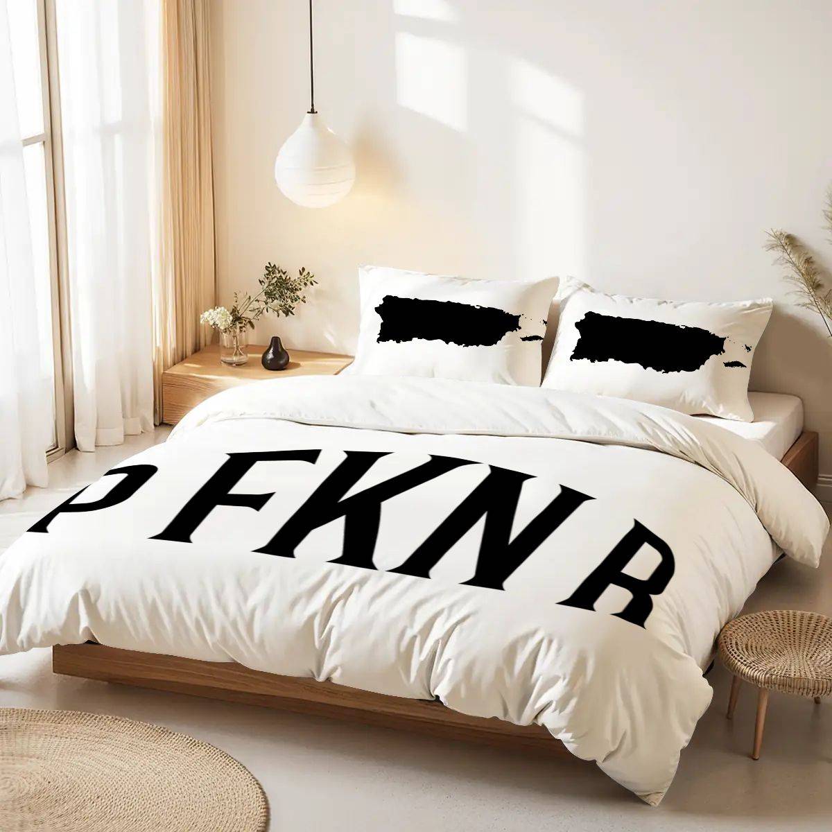 Queen Duvet Cover Set P FKN R Puerto Rico Map Pillow Cases Trendy Holiday Gift