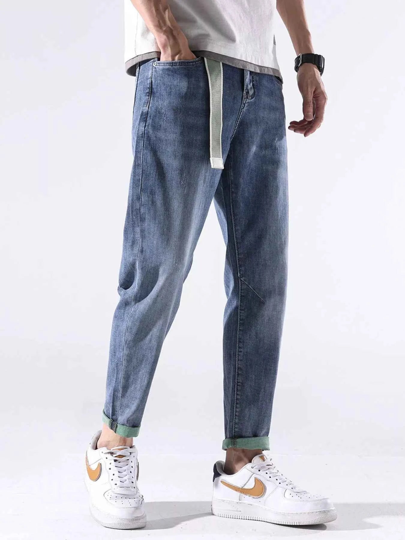 Men's Casual Straight-Leg Jeans