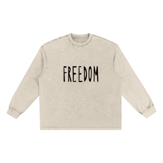 Women's Long Sleeve T-shirt with Versatile Frayed Edge Design