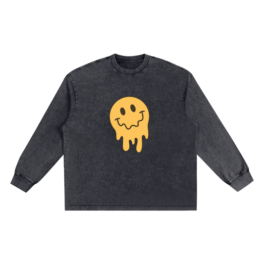 Women's Vintage Cotton Sweatshirt - Classic Style for Everyday Comfort