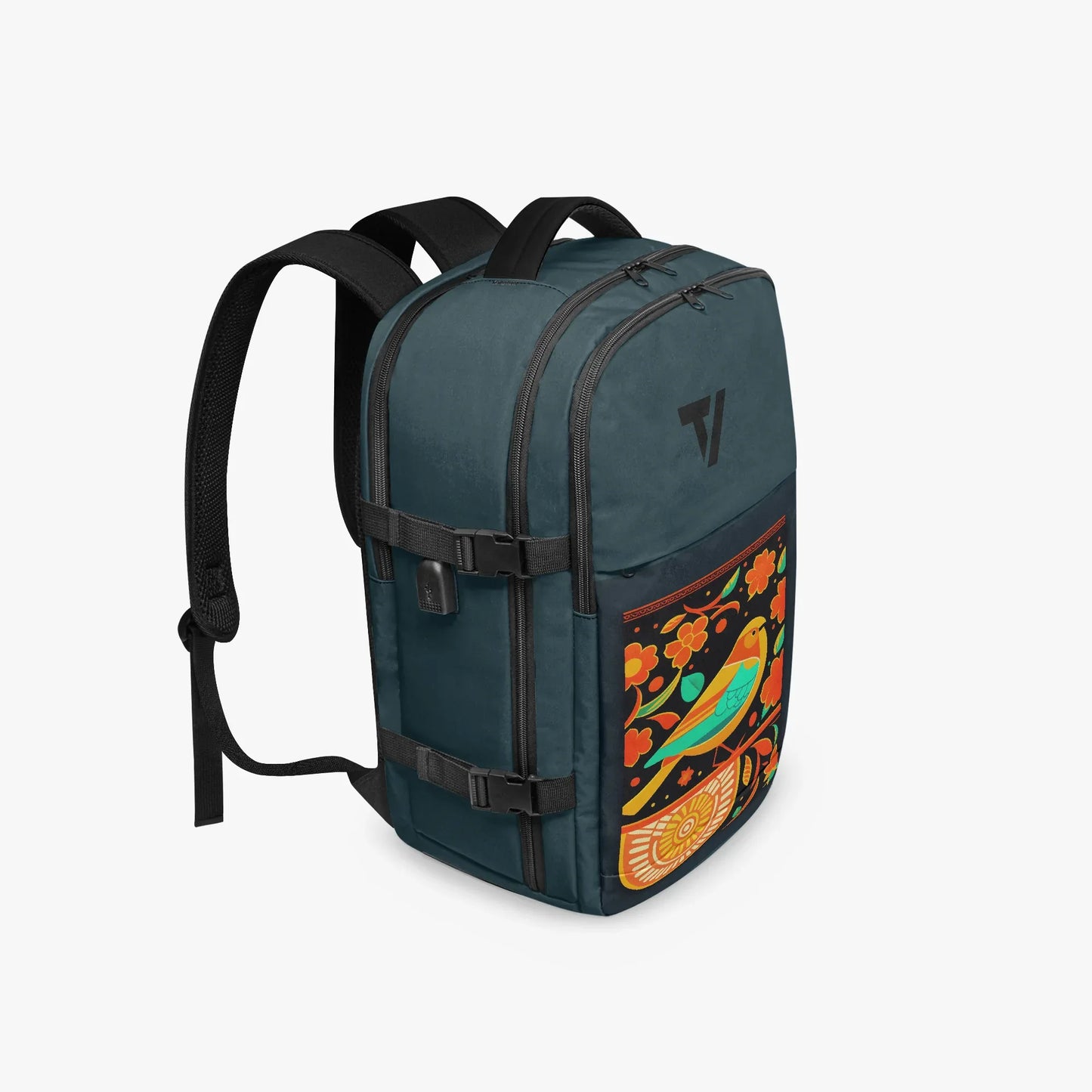 Multi-Pocket Hiking Backpack - Ergonomic Canvas Daypack - TeeVoke