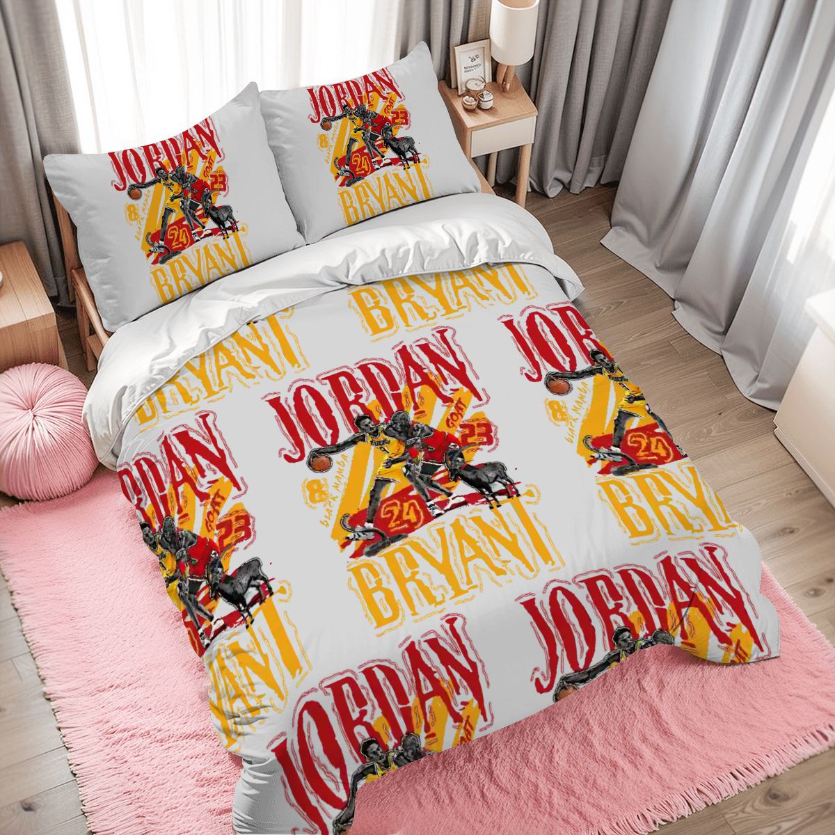 NBA Legends Duvet Cover – Full Set Featuring Kobe & Jordan