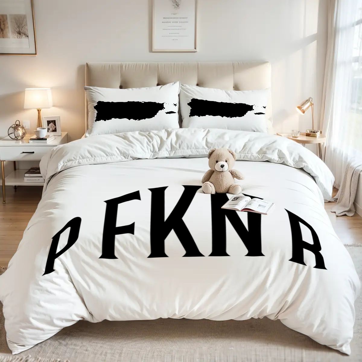 Queen Duvet Cover Set P FKN R Puerto Rico Map Pillow Cases Trendy Holiday Gift