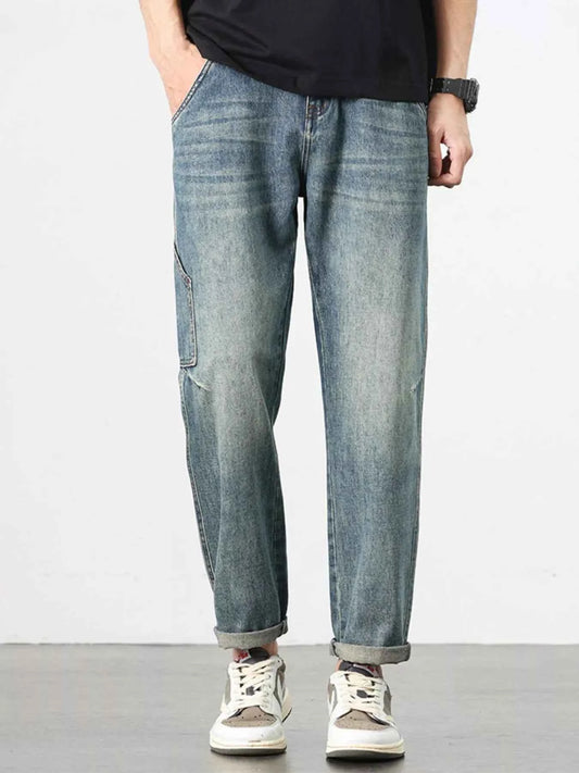 Men's Vintage Wash Relaxed Fit Jeans