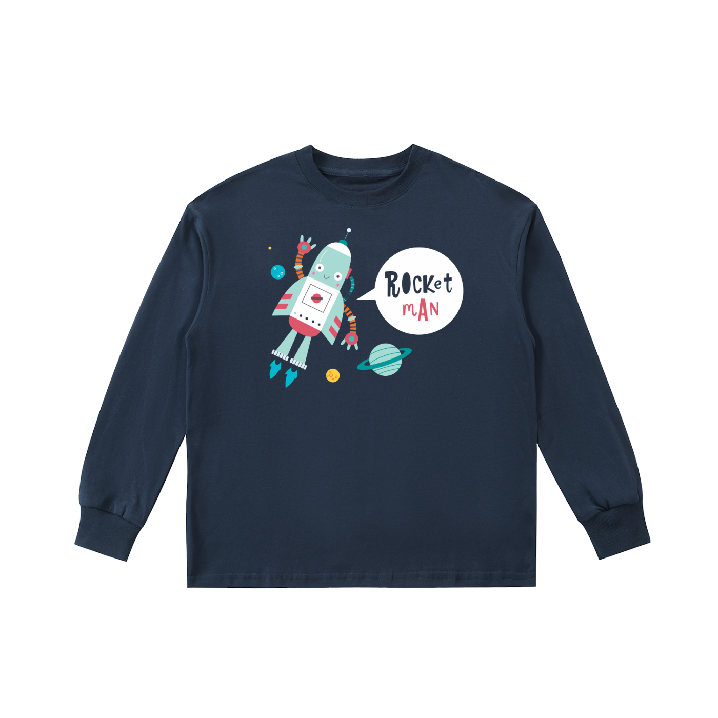 Boys Quick-Dry Cotton Long-Sleeve Tee