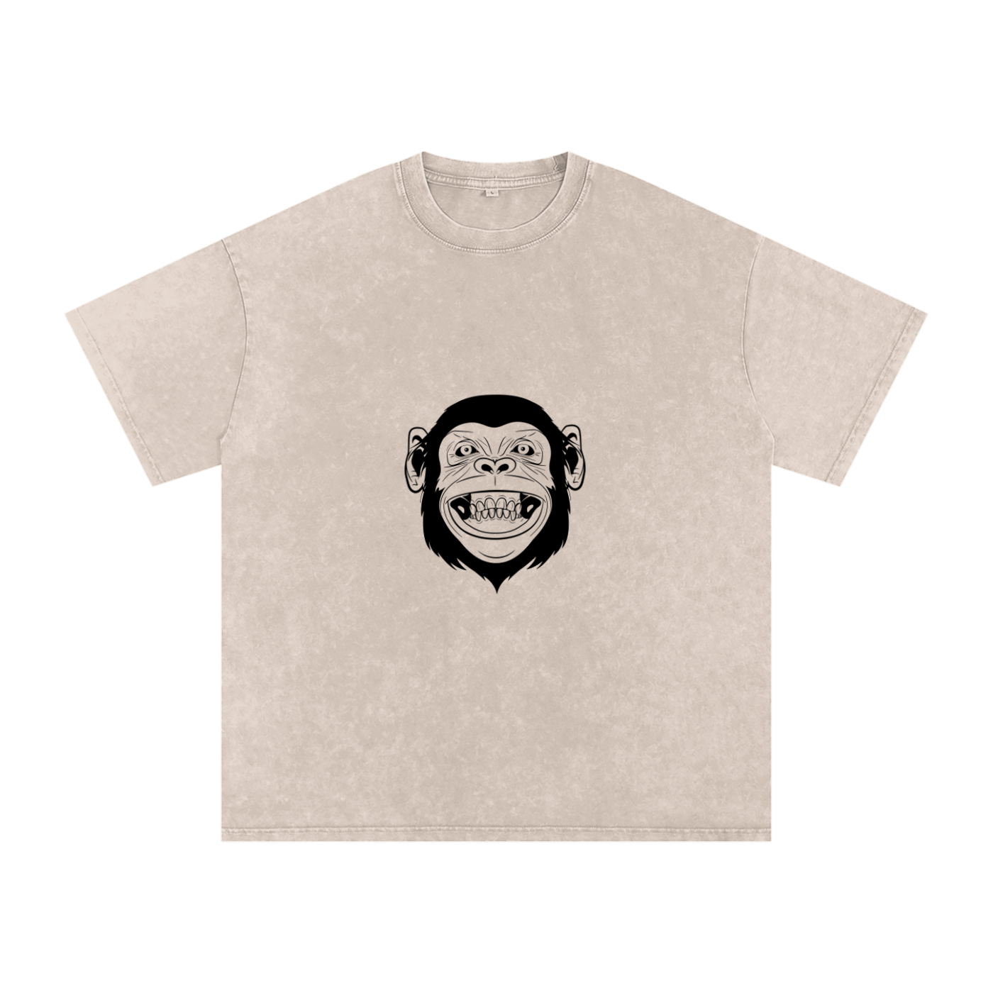 Women's Oversized Cotton T-Shirt - Snow Washed Design for Comfort