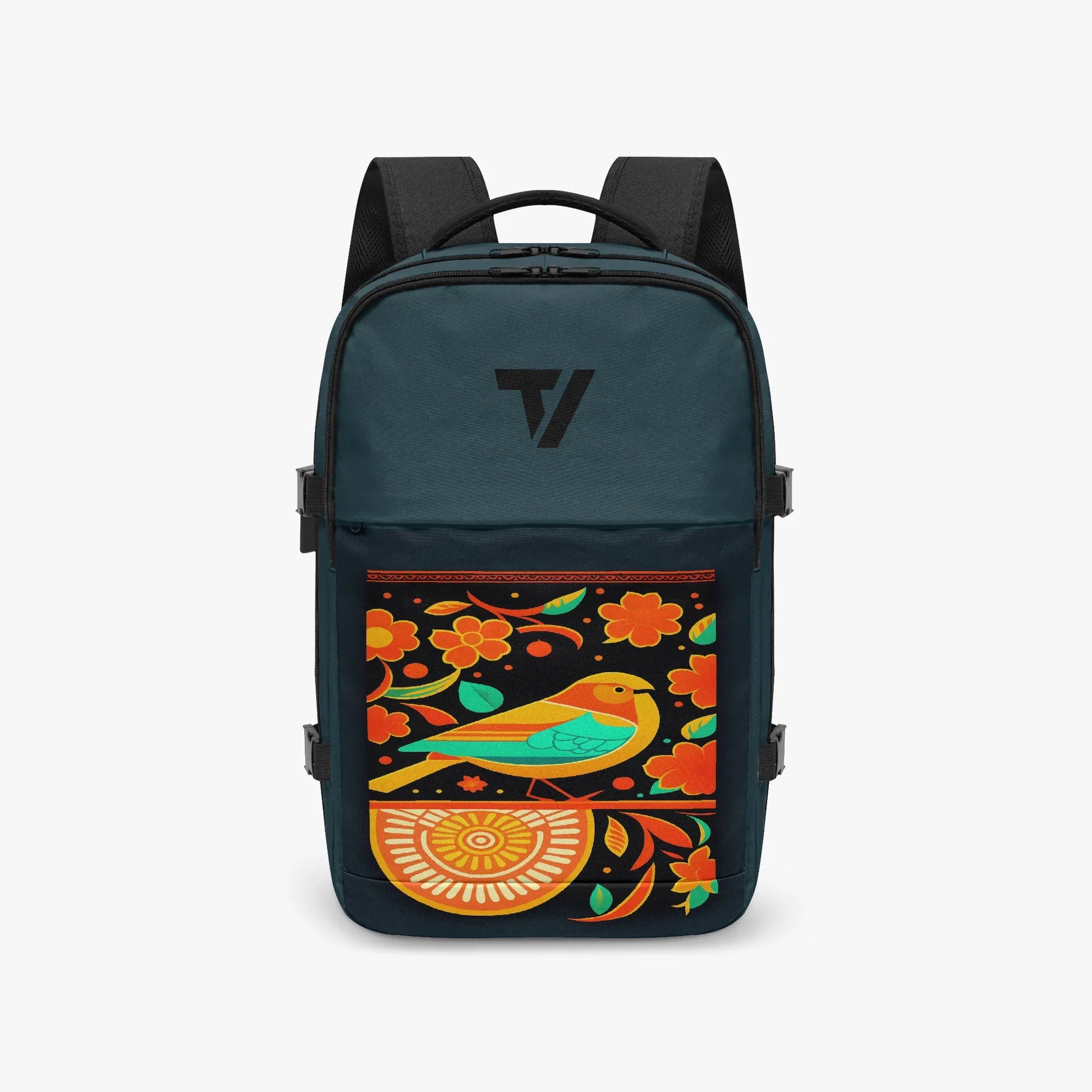 Multi-Pocket Hiking Backpack - Ergonomic Canvas Daypack - TeeVoke