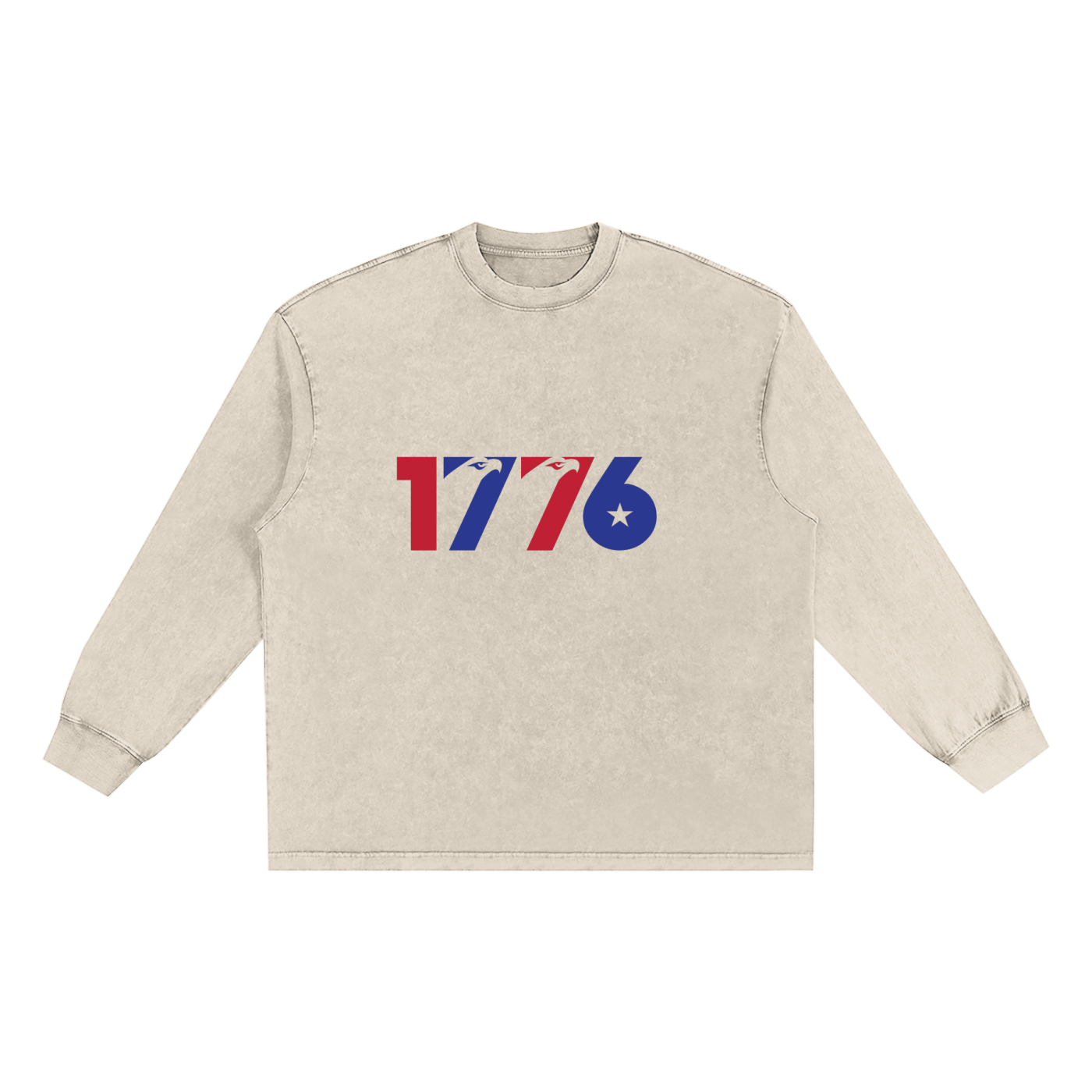 Men's Frayed Edge Long Sleeve T-Shirt in Soft Cotton