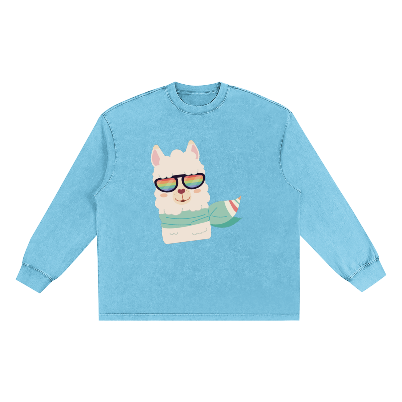 Women's Vintage Long Sleeve T-Shirt in Snow Washed Style