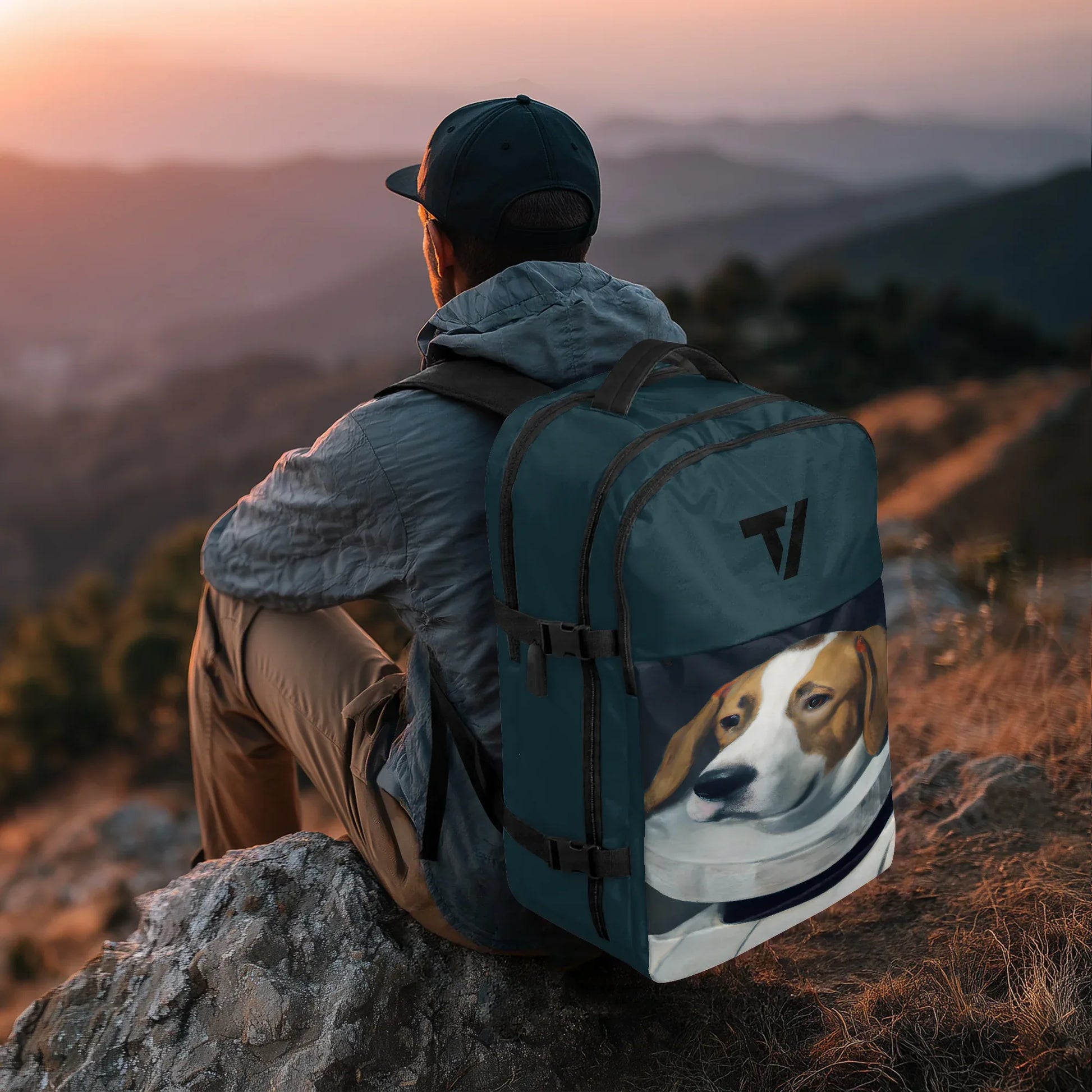 Hiking Backpack with Multiple Pockets - Ergonomic Canvas - TeeVoke