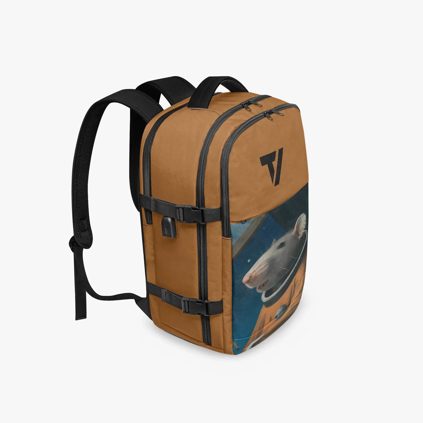 Canvas Multi-Pocket Hiking Backpack - Breathable Travel Daypack - TeeVoke