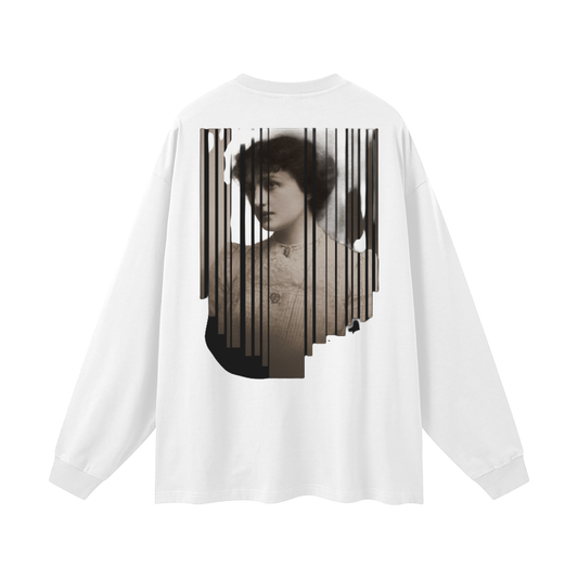 Men's Oversized Long Sleeve T-Shirt 100% Cotton