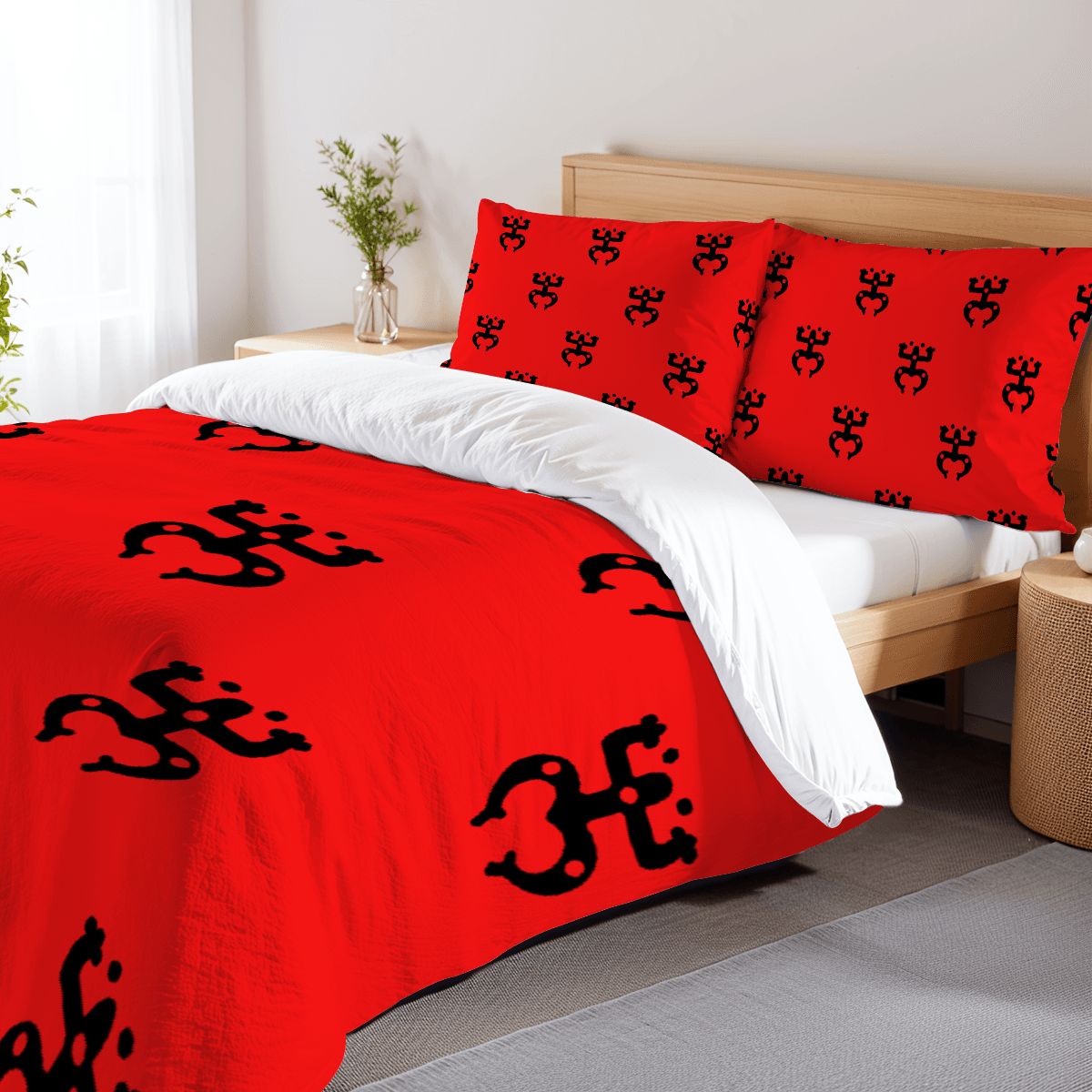 Queen Puerto Rico Design Coqui Taino Duvet Cover Set