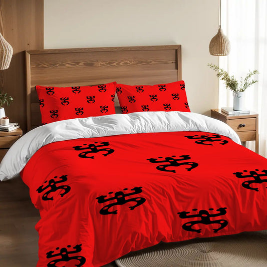 Queen Puerto Rico Design Coqui Taino Duvet Cover Set