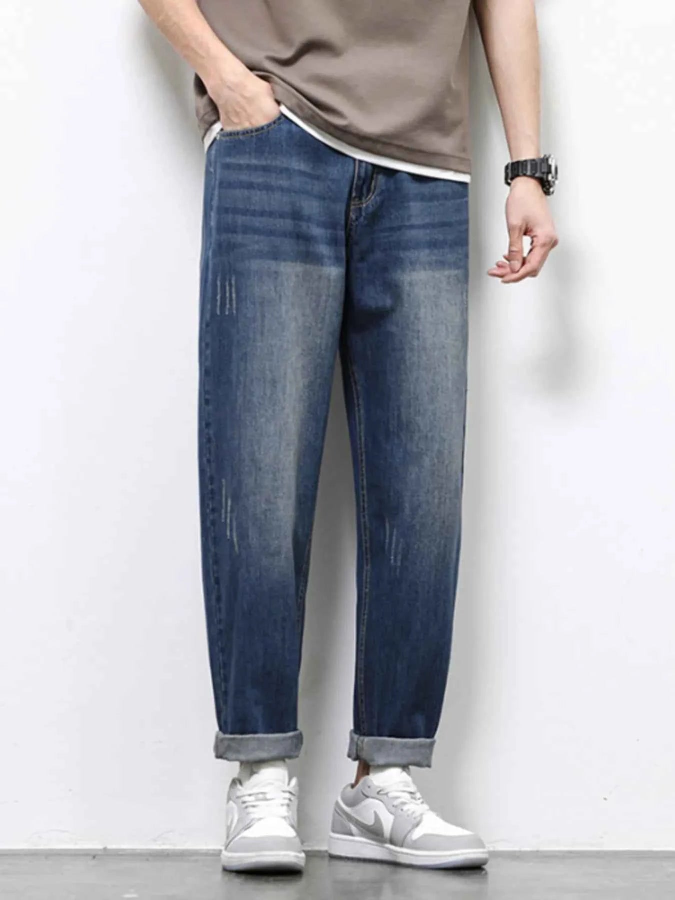 Men's Vintage Wash Relaxed Fit Jeans