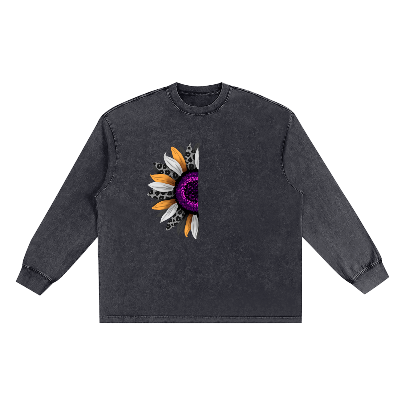 Women's Long Sleeve T-Shirt in Washed Cotton for Ultimate Comfort