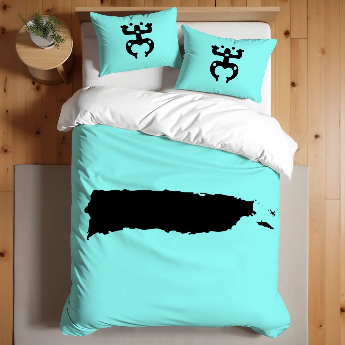 Twin Duvet Cover Set Puerto Rico Coqui Taino Kids Trendy Gift Bedroom Decor