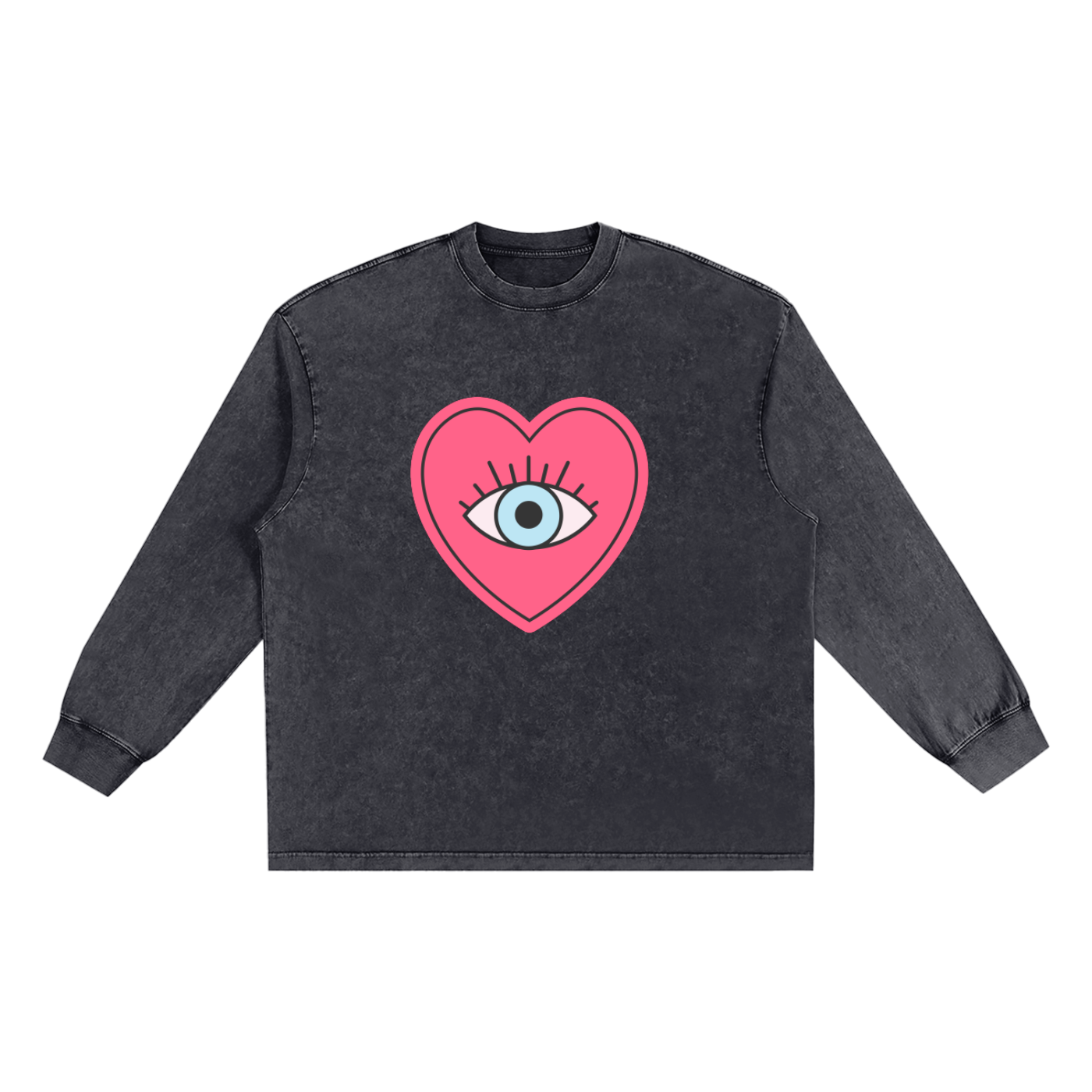 Women's Vintage Cotton T-Shirt with Frayed Long Sleeves for Effortless Style