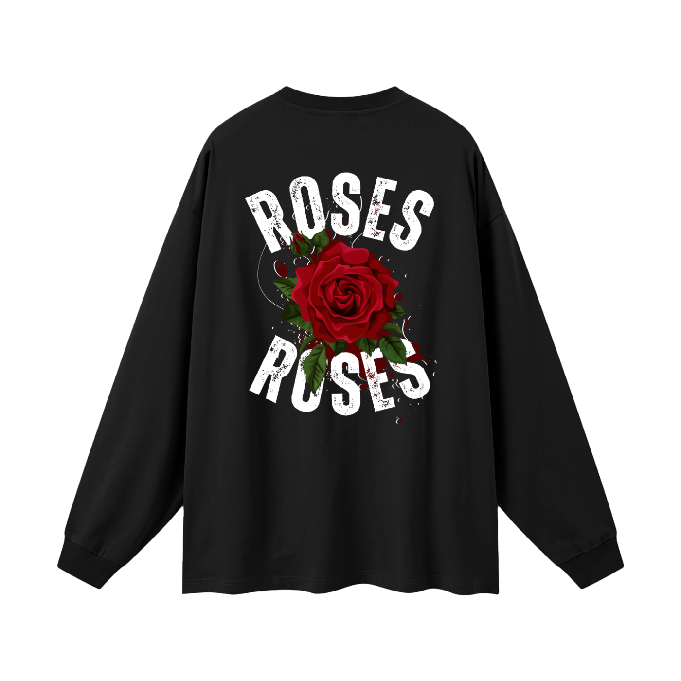 Men's Oversized Cotton Long Sleeve T-Shirt - Pure Comfort and Style