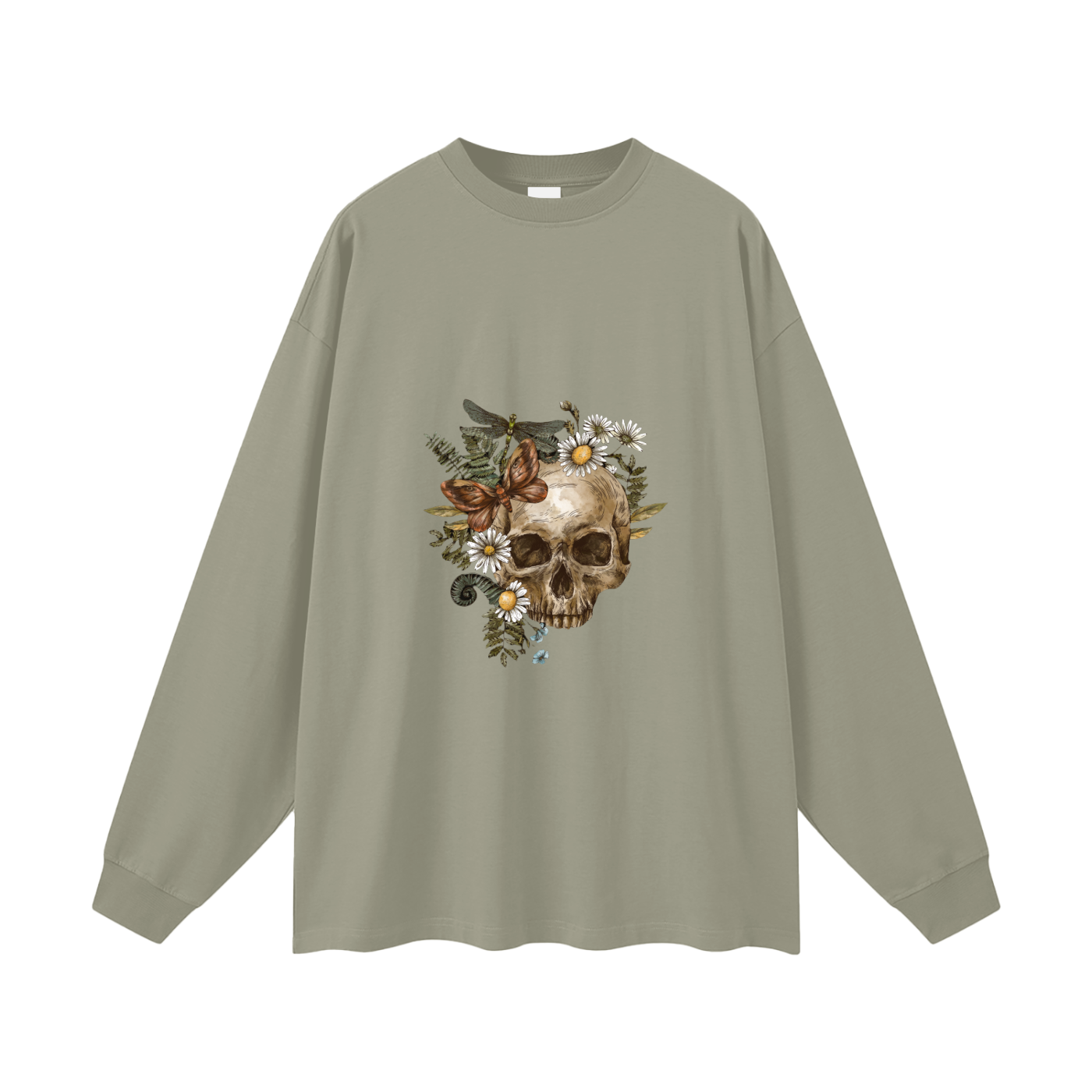 Men's Oversized Long Sleeve T-Shirt in Soft Cotton