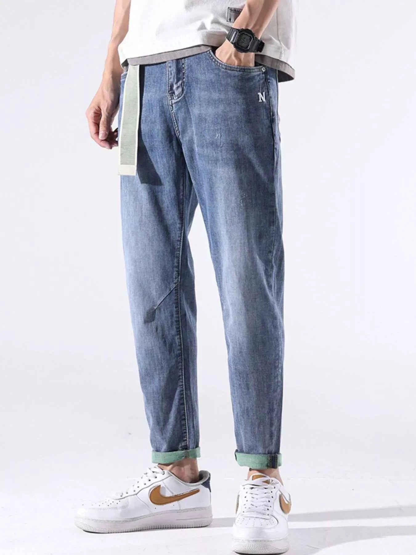 Men's Casual Straight-Leg Jeans